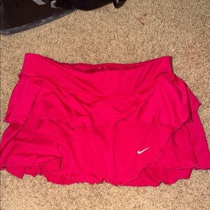 Nike Fuchsia Ruffled Skirt